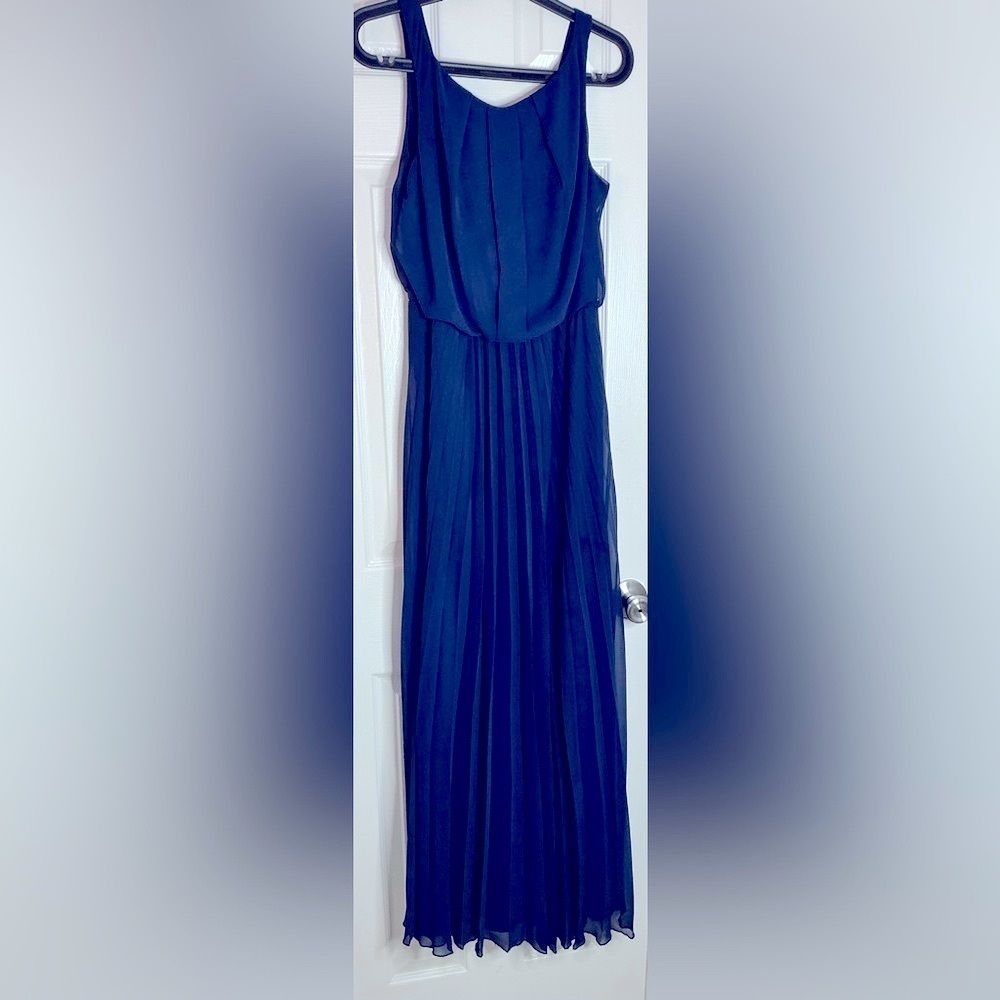 B Darlin Blue Off Shoulder Maxi Sundress - Picture 4 of 12